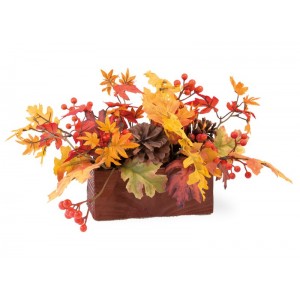 The Holiday Aisle Maple Leaves Tablescape Centerpiece BCST2421